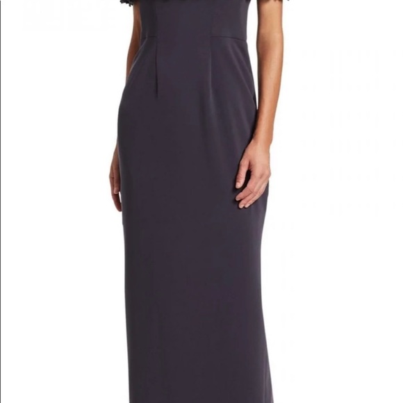 Catherine Regehr size 8 charcoal gown - Picture 3 of 5